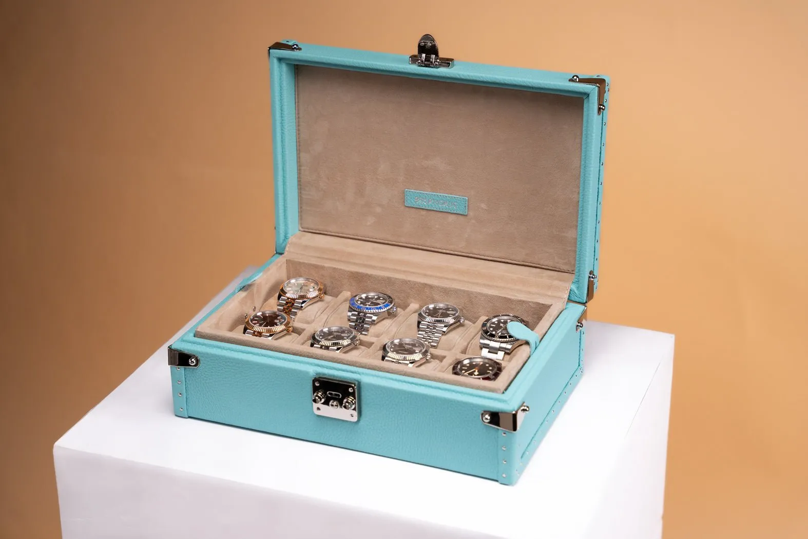 Petra Watch Case - Togo Tiffany Blue