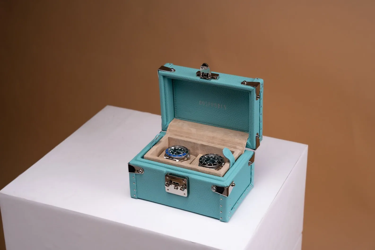 Petra Watch Case - Togo Tiffany Blue