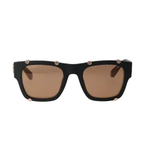 Philipp Plein Men's Brown-Mirrored Square Sunglasses