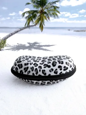 PU Leather Leopard Print Glasses Case