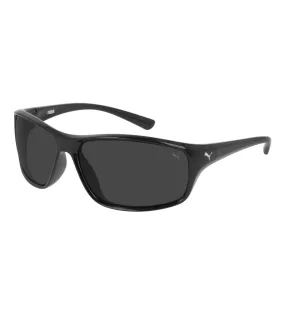 Puma Men's Smoke Grey Rectangular Sunglasses