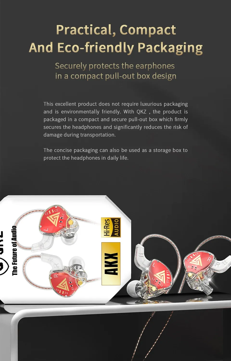 QKZ AKX HIFI Heavy Bass In-Ear Earphones With Mic IEM Level 3.5mm Headphone DMX