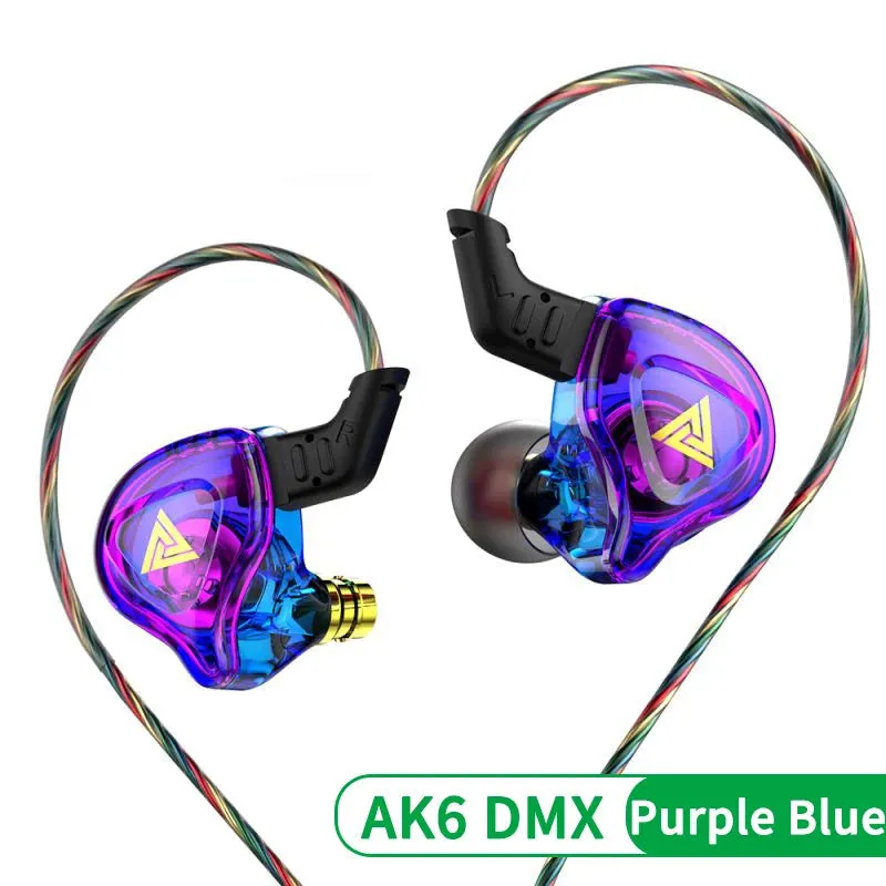 QKZ DMX HIFI Heavy Bass In-Ear Earphones With Mic IEM Level 3.5mm Headphone