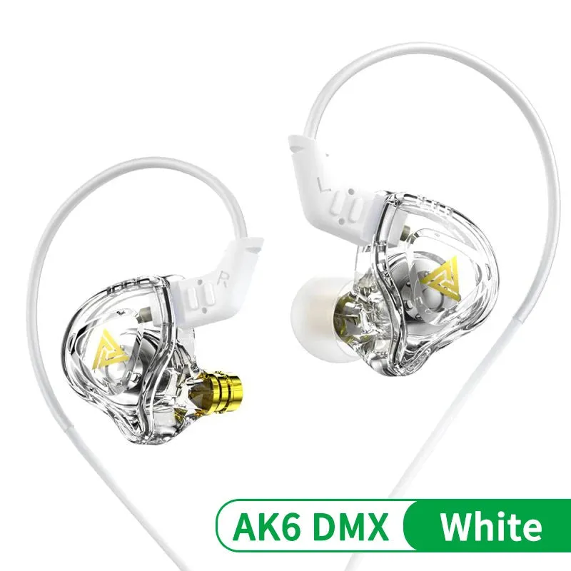 QKZ DMX HIFI Heavy Bass In-Ear Earphones With Mic IEM Level 3.5mm Headphone