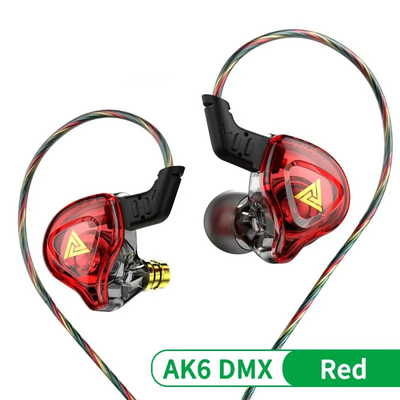 QKZ DMX HIFI Heavy Bass In-Ear Earphones With Mic IEM Level 3.5mm Headphone