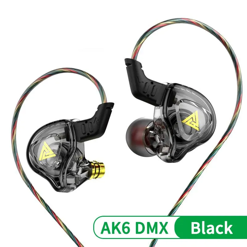 QKZ DMX HIFI Heavy Bass In-Ear Earphones With Mic IEM Level 3.5mm Headphone