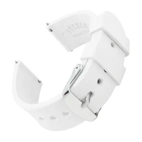 Quick Release Silicone Watch Band - White