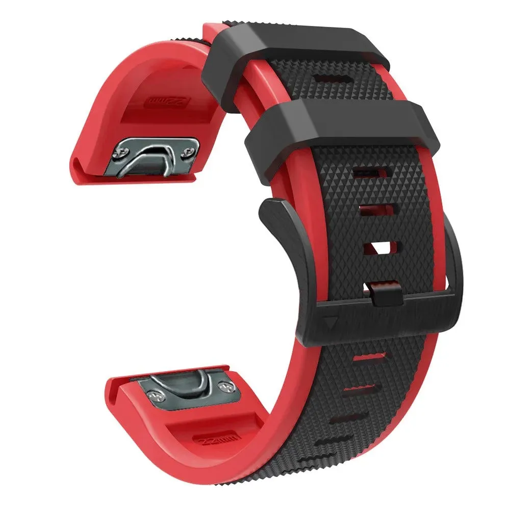 Quickfit 22mm Dual Colour Silicone Watch Straps