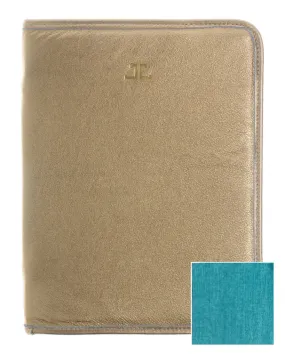 Quincy iPad Case, Gold   Aqua