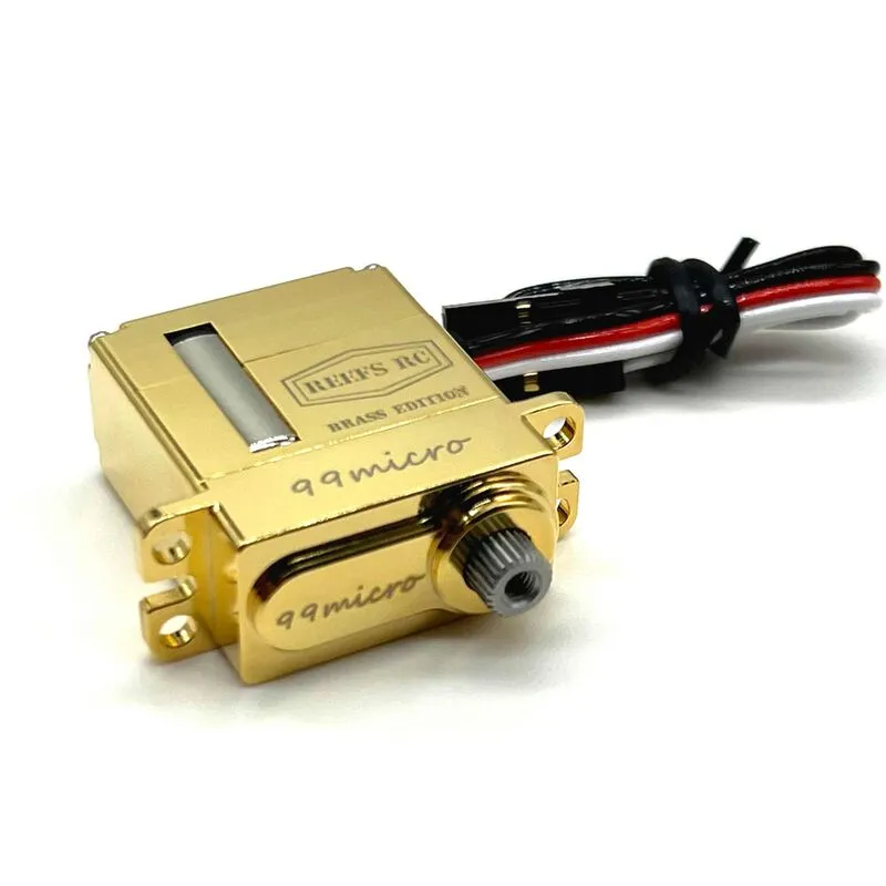 REEFS RC  99 Micro Digital Metal Gear Waterproof Servo, Brass Edition