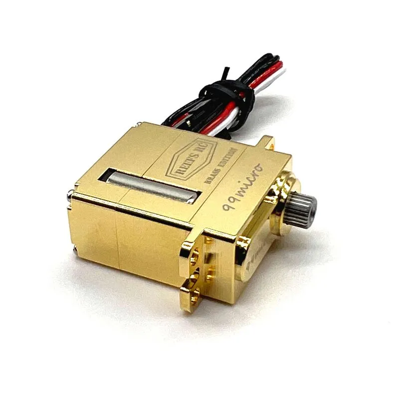 REEFS RC  99 Micro Digital Metal Gear Waterproof Servo, Brass Edition