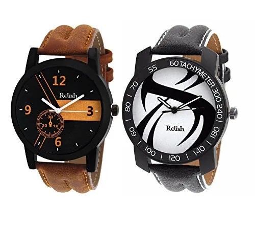 Relish Analog Multicolour Dial Watches Combo for Mens &amp; Boys - RELISH-AZ002