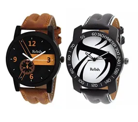 Relish Analog Multicolour Dial Watches Combo for Mens &amp; Boys - RELISH-AZ002