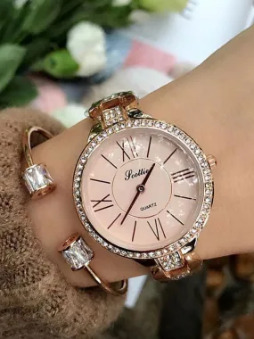 Roman Numeral Diamond Women's Watch