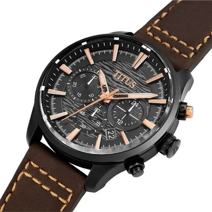 Saber Chronograph Quartz Leather Men Watch W06-03287-010