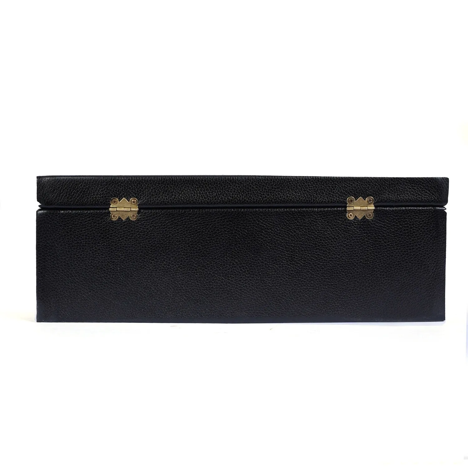 Saffiano Leather Black Shoe Case