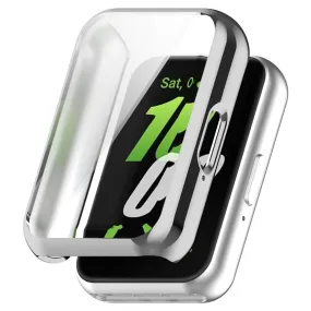 Samsung Galaxy Fit3 Plastik Cover m. Indbygget Skærmbeskytter - Sølv