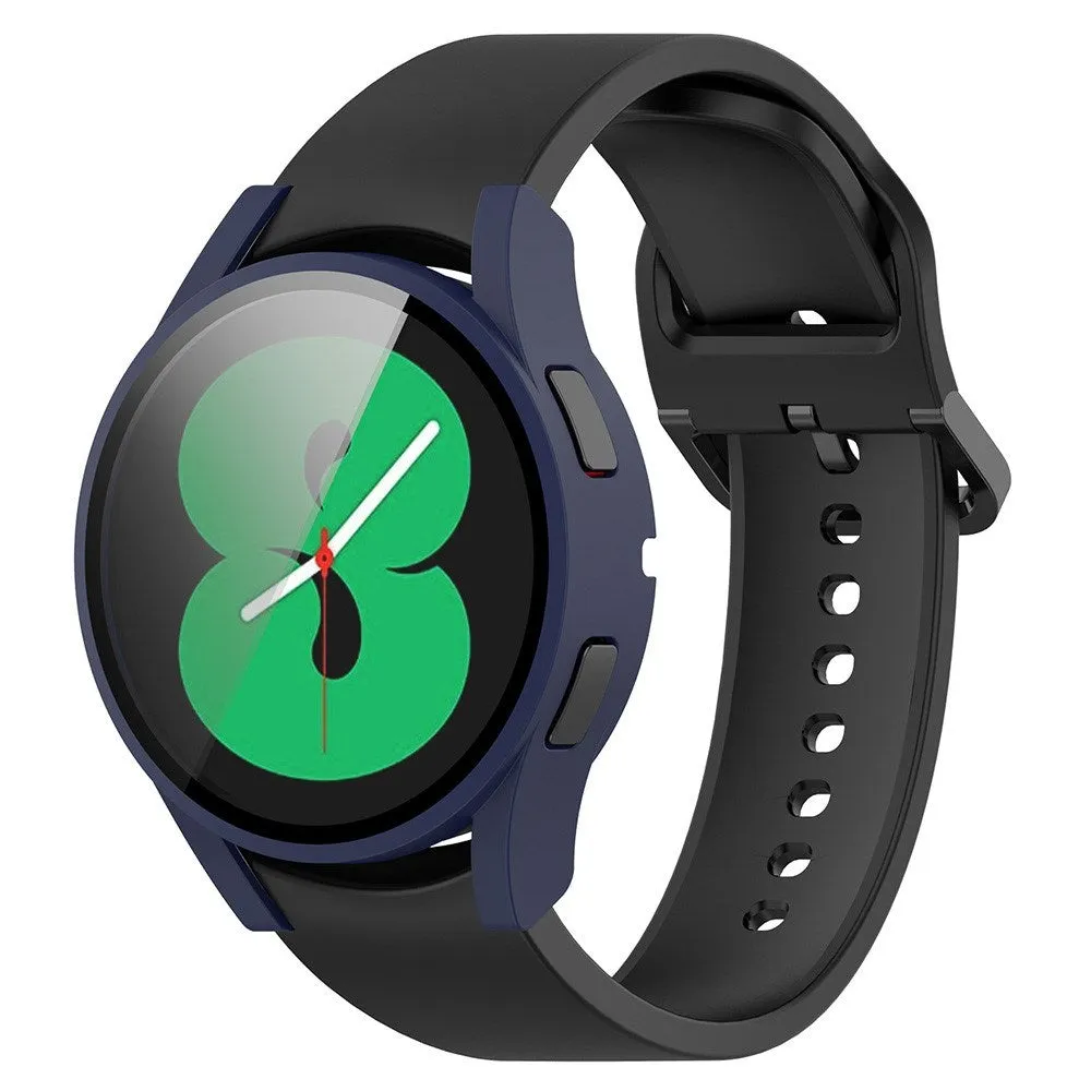 Samsung Galaxy Watch 4 (40mm) / FE (40mm) Plastik Cover m. Indbygget Skærmbeskytter - Blå