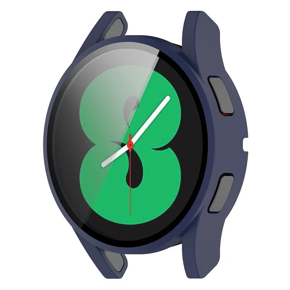 Samsung Galaxy Watch 4 (40mm) / FE (40mm) Plastik Cover m. Indbygget Skærmbeskytter - Blå