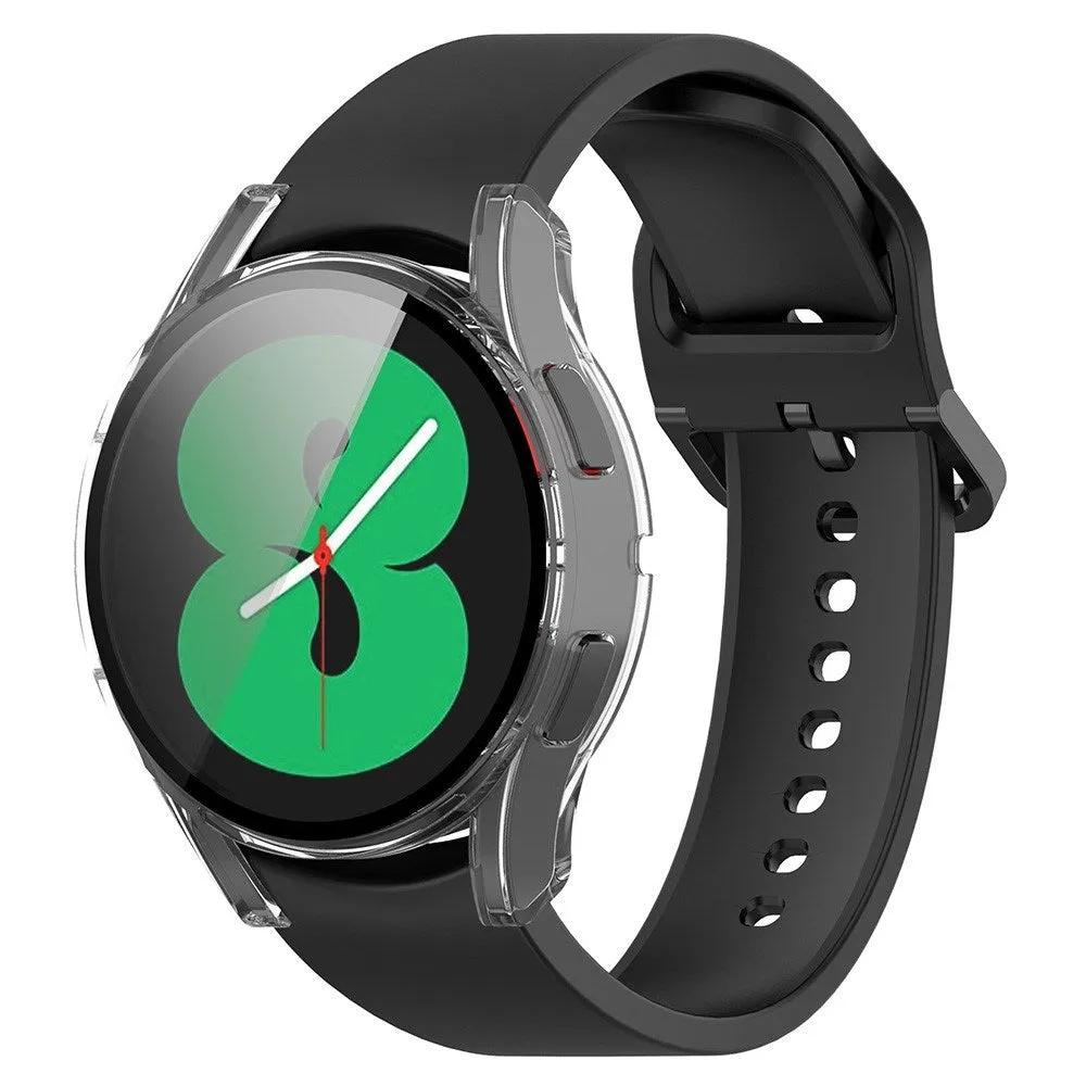 Samsung Galaxy Watch 4 (40mm) / FE (40mm) Plastik Cover m. Indbygget Skærmbeskytter - Gennemsigtig