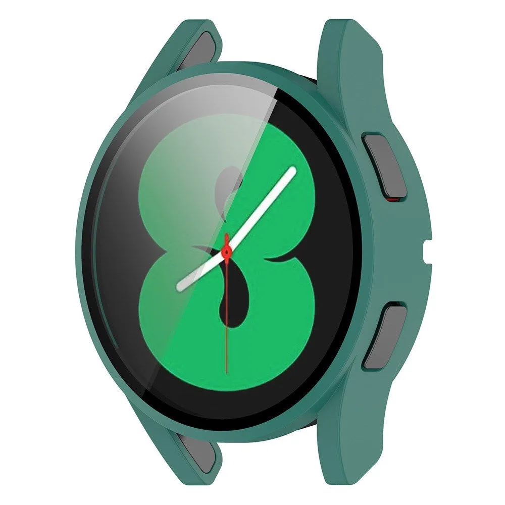 Samsung Galaxy Watch 4 (40mm) / FE (40mm) Plastik Cover m. Indbygget Skærmbeskytter - Grøn