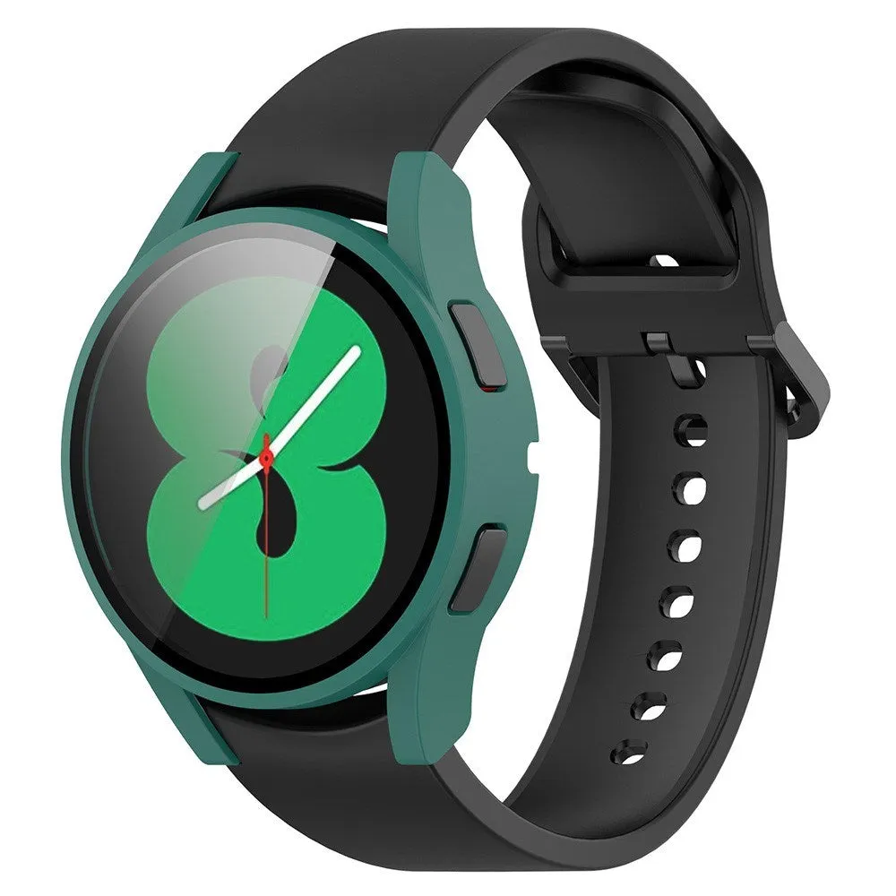 Samsung Galaxy Watch 4 (40mm) / FE (40mm) Plastik Cover m. Indbygget Skærmbeskytter - Grøn