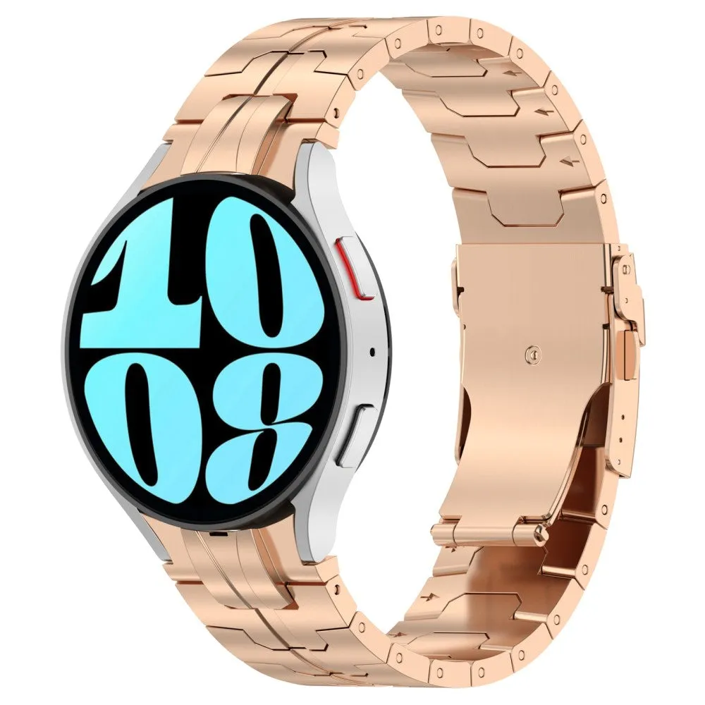 Samsung Galaxy Watch 4 Classic (46mm) stainless steel bracelet with butterfly clasp (20mm) - rose gold