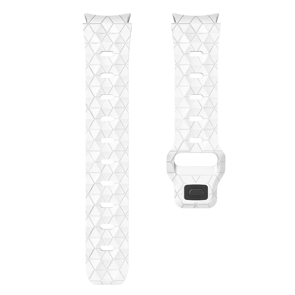 Samsung Galaxy Watch 7 (40mm) silicone strap with button closure mosaic design (joint circumference: 180-220mm) - white