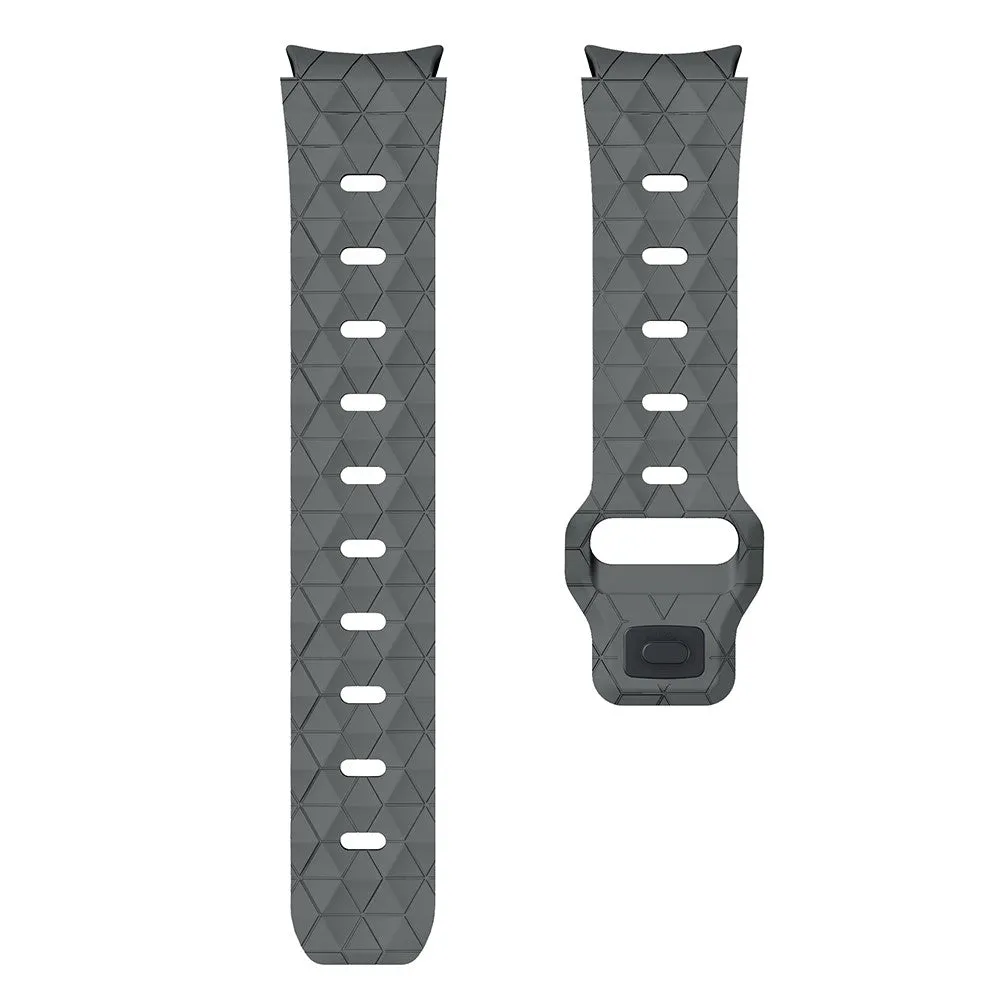 Samsung Galaxy Watch 7 (44mm) silicone strap with button closure mosaic design (joint circumference: 180-220mm) - gray