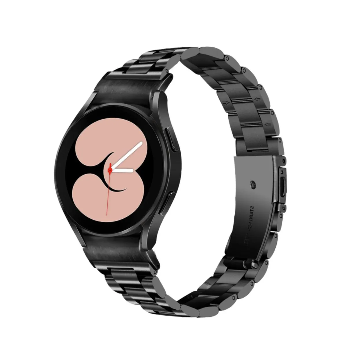 Samsung Galaxy Watch 7 (44mm) stainless steel bracelet with butterfly clasp (bridge width: 20 mm) (joint circumference: 240mm) - Black