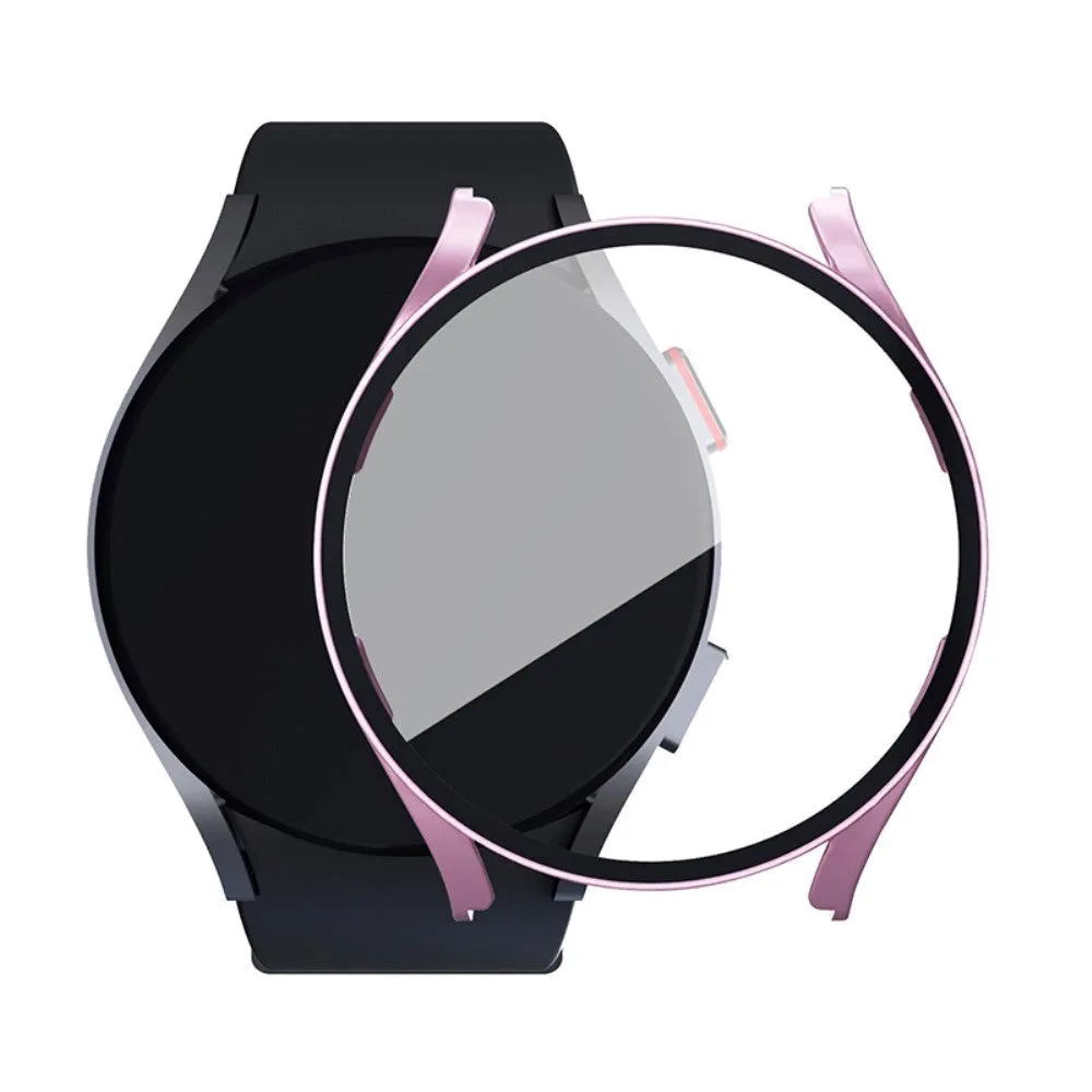 Samsung Galaxy Watch 7 / 6 / 5 / 4 / FE (40mm) Hård Plast Cover m. Indbygget Skærmbeskyttelse - Rose Gold