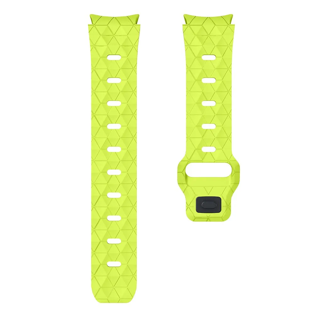 Samsung Galaxy Watch FE (40mm) silicone strap with button closure mosaic design (joint circumference: 180-220mm) - green