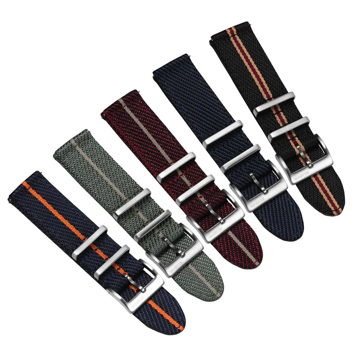 Seasalter Military Nylon Watch Strap - Black/Blue