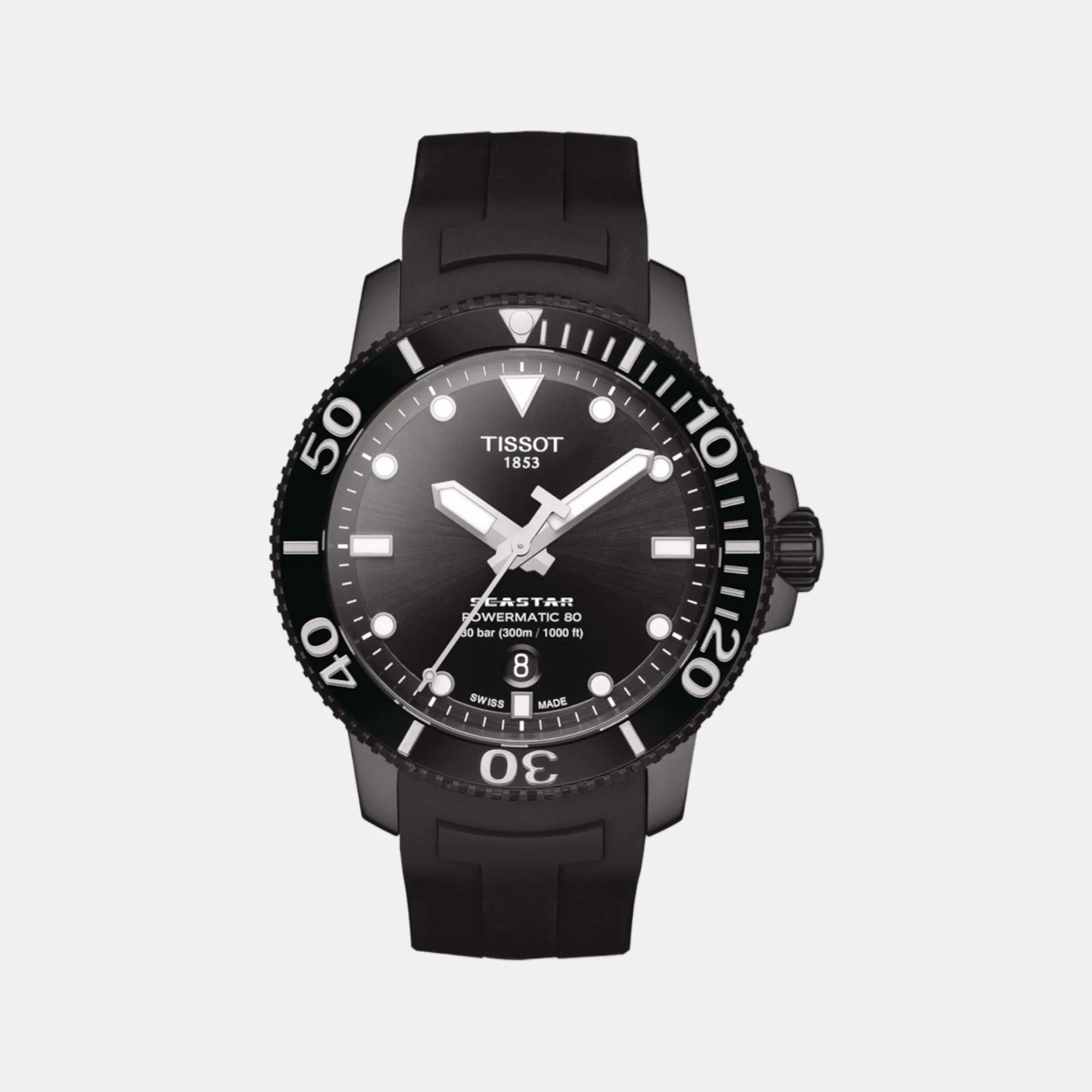 Seastar Men Automatic Silicone Watch T1204073705100