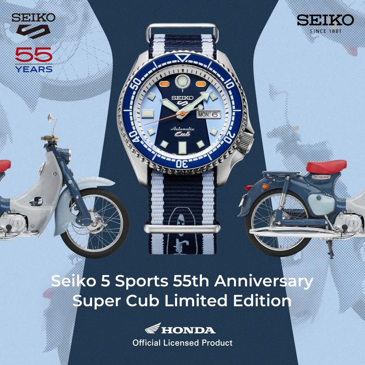 Seiko - 5 Sports Automatic "Honda Super Cub" LE | SRPK37