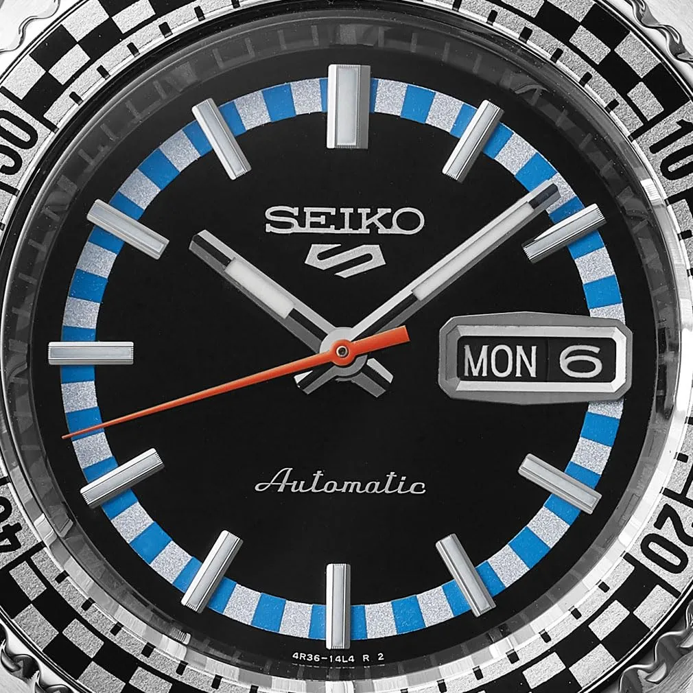 Seiko 5 Sports Watch Black & White ‘Checker Flag’ Special Edition-SRPK67K1