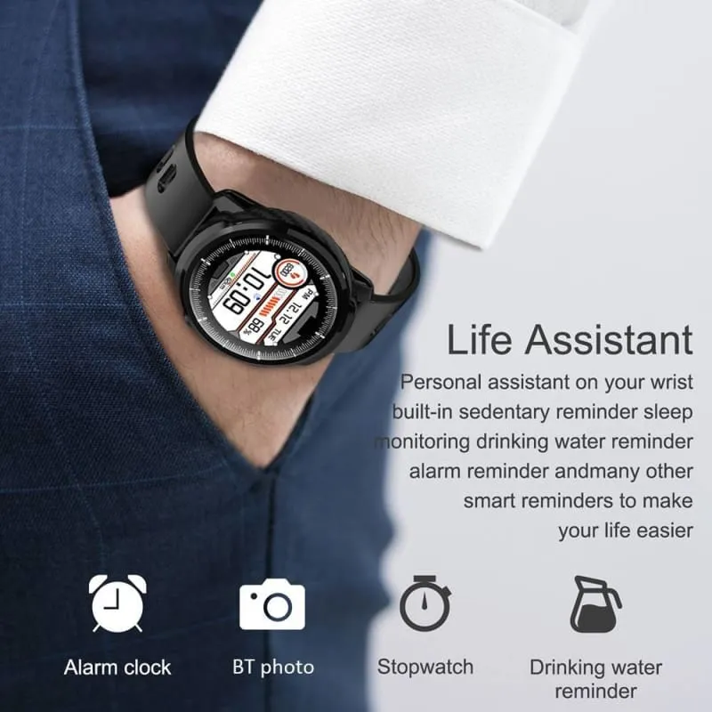 Silica Gel Smartwatch with Heart Rate Monitor