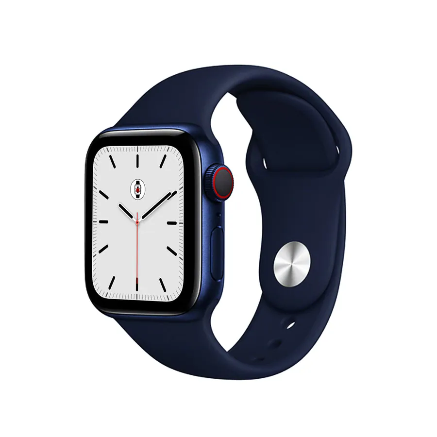 Silicone Sports Bands Compatible With Apple Watch Band for 38MM 40MM 41MM L/XL-Blue