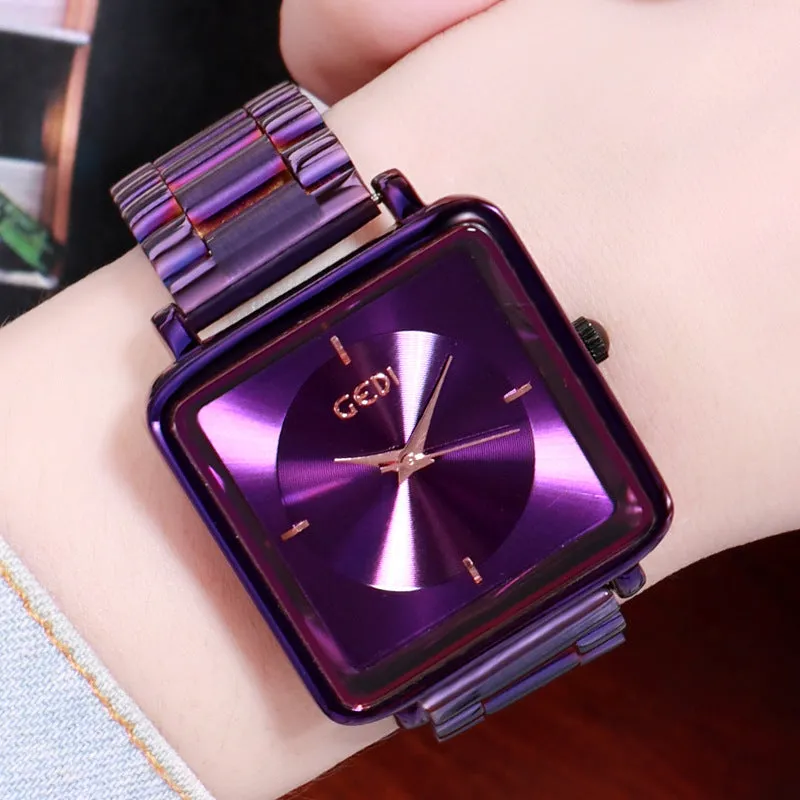 Simple Square Pattern Women's watch