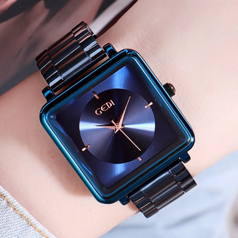 Simple Square Pattern Women's watch