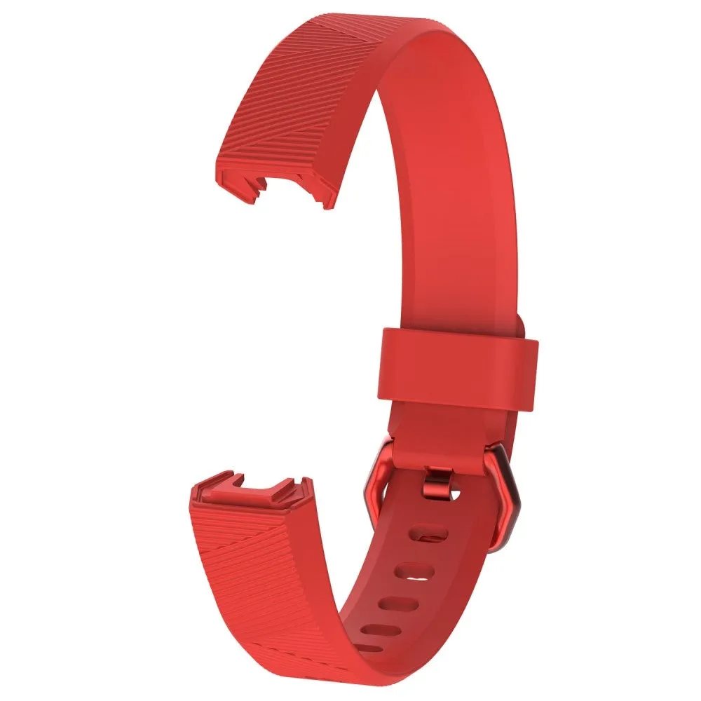 (Size S) Fitbit Alta / Alta HR replacement silicone sports bracelet size S (joint circumference 155-200 mm) - red