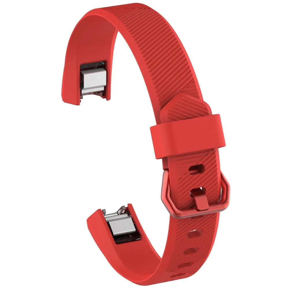 (Size S) Fitbit Alta / Alta HR replacement silicone sports bracelet size S (joint circumference 155-200 mm) - red