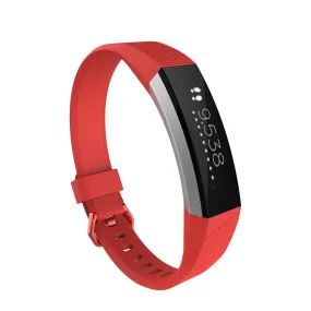 (Size S) Fitbit Alta / Alta HR replacement silicone sports bracelet size S (joint circumference 155-200 mm) - red