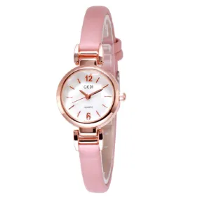 Small Leisure Leather Strap Women's Watch