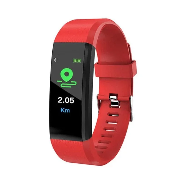 Smart Bracelet Heart Rate Monitor Blood Pressure Monitor Fitness Watches Step Counter Message Push pk fitbits mi Band 2 3