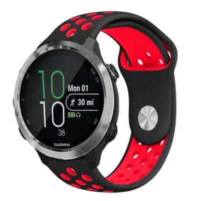 Smartwatch Hullet Silikone Rem (20mm) - Sort / Rød