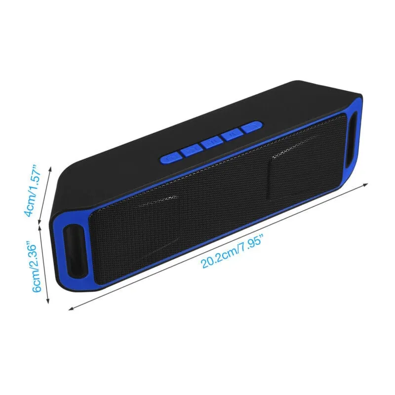 SMAXPro™ Portable Mini Bluetooth Speaker: Stereo Bass, Call Hands-Free, FM Radio, USB/TF