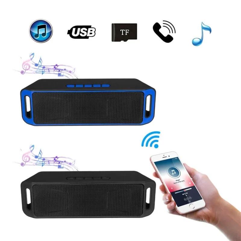 SMAXPro™ Portable Mini Bluetooth Speaker: Stereo Bass, Call Hands-Free, FM Radio, USB/TF