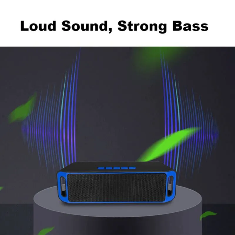 SMAXPro™ Portable Mini Bluetooth Speaker: Stereo Bass, Call Hands-Free, FM Radio, USB/TF