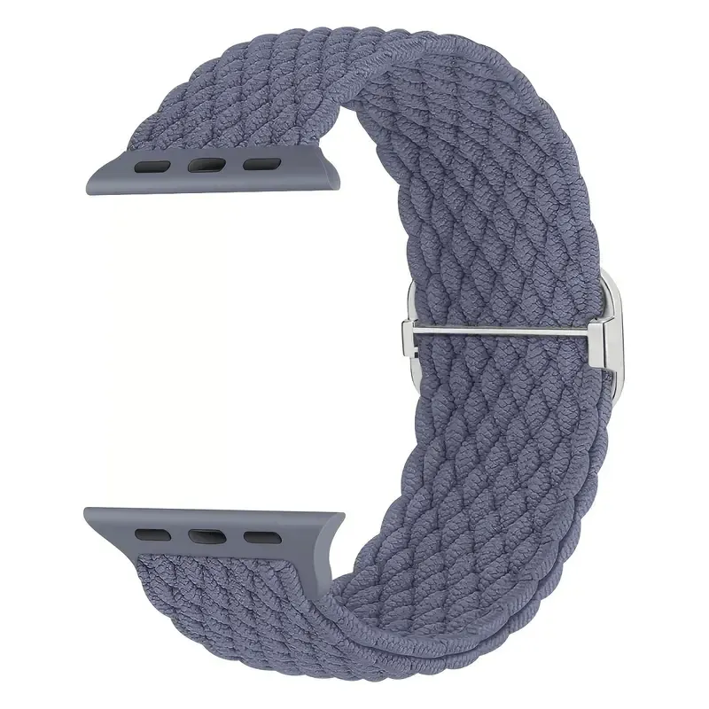 Soft Braided Loop Band For Apple Watch - Blue Grey